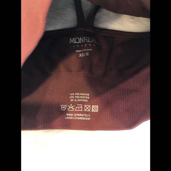 NWT Monreal London Zen Seamless Sports Bra‎ Cocoa [ SZ XS/S ] - Picture 8 of 12